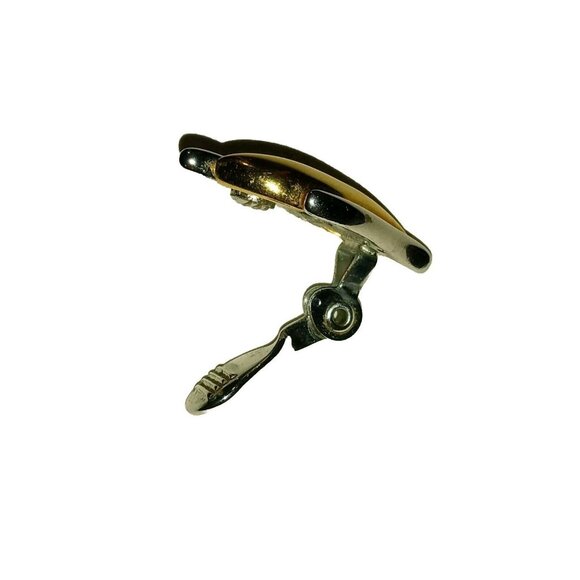 MONET Signed Vintage 70s Clip On Earrings Flame Wing Classic Gold  Silver Tone - Picture 13 of 13